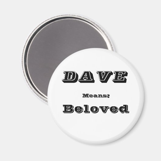 Dave Magnet (Vorderseite/Rückseite)