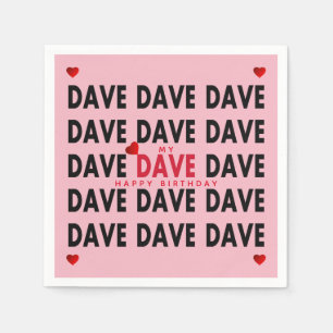 Dave plus Text-Vorlagen Serviette