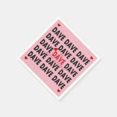 Dave Plus Text-Vorlagen Serviette (Ecke)