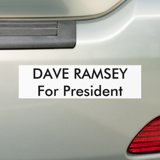 DAVE RAMSEYFor Präsident Autoaufkleber (Auf Auto)