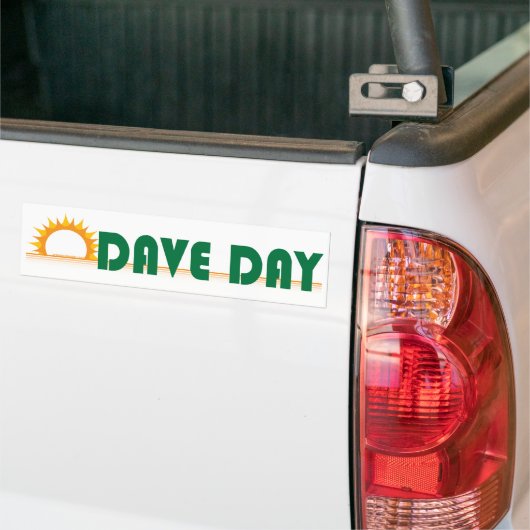 Dave-Tag (weiß) Autoaufkleber (Auf Lkw)