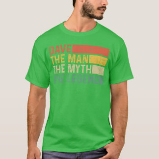 Davehe Manhe Mythhe Legende Vintage-Geschenk für D T-Shirt