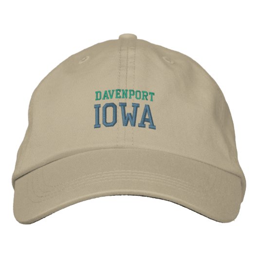 DAVENPORT BESTICKTE BASEBALLKAPPE (Vorderseite)