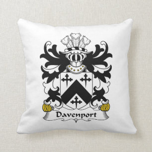 Davenport-Familienwappen Kissen