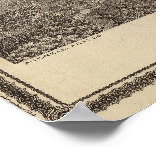 Davenport, Iowa aus Südwesten Poster (Ecke)