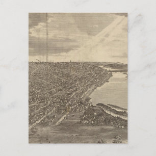 Davenport, Iowa aus Südwesten Postkarte