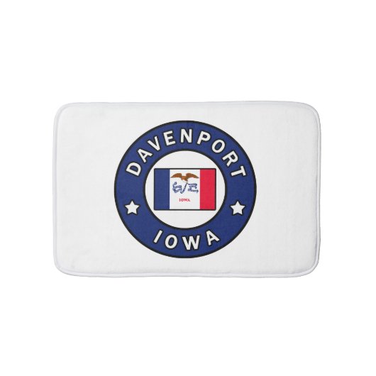 Davenport Iowa Badematte (Vorderseite)