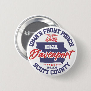 Davenport, Iowa Button