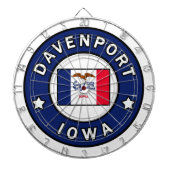 Davenport Iowa Dartscheibe (vorne)