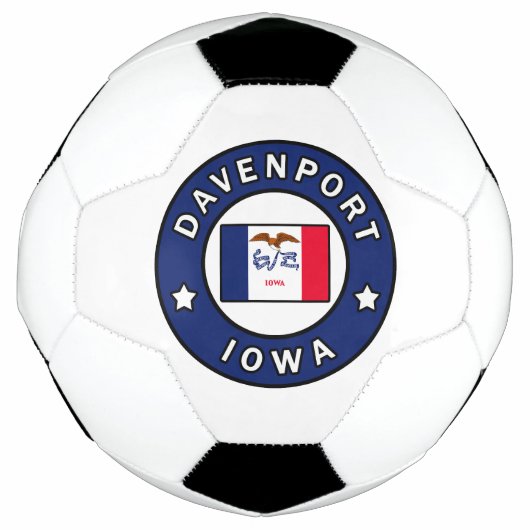Davenport Iowa Fußball (Vorderseite)