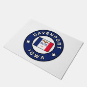 Davenport Iowa Fußmatte (Schrägansicht)