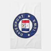 Davenport Iowa Geschirrtuch (Vertikal)