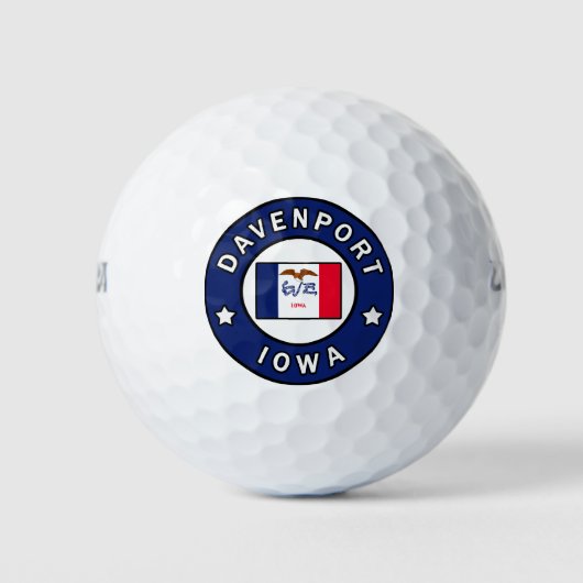 Davenport Iowa Golfball (Vorderseite)