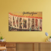 Davenport, Iowa - Große Buchstabenszenen Leinwanddruck (Insitu (Wohnzimmer))