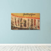 Davenport, Iowa - Große Buchstabenszenen Leinwanddruck (Insitu (Holzboden))