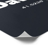 Davenport, Iowa koordiniert Poster (Ecke)