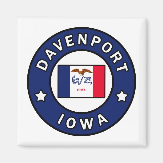 Davenport Iowa Magnet (Vorne)