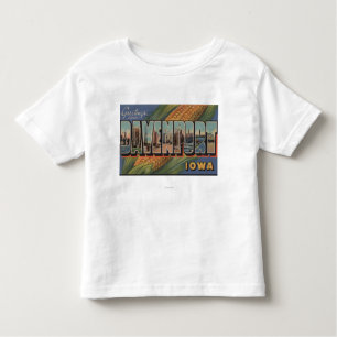 Davenport, Iowa (Mais) - große Buchstabe-Szenen Kleinkind T-shirt