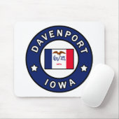 Davenport Iowa Mousepad (Mit Mouse)