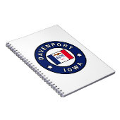 Davenport Iowa Notizblock (Rechte Seite)