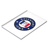 Davenport Iowa Notizblock (Linke Seite)