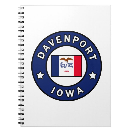 Davenport Iowa Notizblock (Vorderseite)