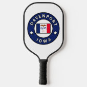 Davenport Iowa Pickleball Schläger (Rückseite)