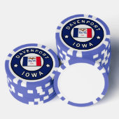 Davenport Iowa Pokerchips (Stapel)