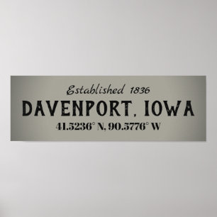 Davenport, Iowa Poster
