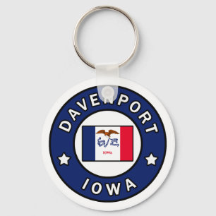 Davenport Iowa Schlüsselanhänger