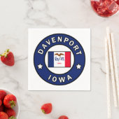 Davenport Iowa Serviette (Beispiel)