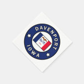 Davenport Iowa Serviette (Ecke)