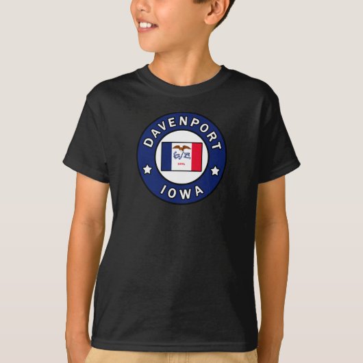 Davenport Iowa T-Shirt (Vorderseite)