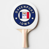Davenport Iowa Tischtennis Schläger (Vorderseite)