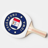 Davenport Iowa Tischtennis Schläger (Seitenansicht)