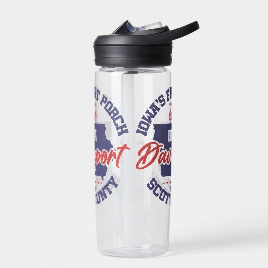 Davenport, Iowa Trinkflasche (Links)