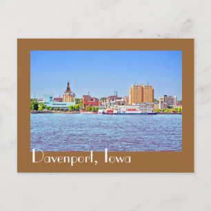 Davenport, Iowa, USA Postkarte