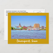 Davenport, Iowa, USA Postkarte (Vorne/Hinten)