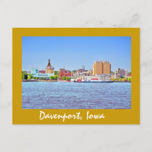 Davenport, Iowa, USA Postkarte