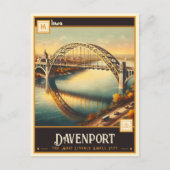 Davenport, Iowa | VINTAG Postkarte (Vorderseite)