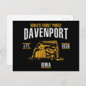 Davenport Postkarte (Vorne/Hinten)