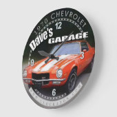 Dave's Garage 1970 Chevrolet Camaro Wall Uhr (Winkel)
