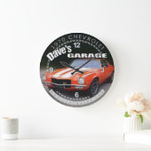 Dave's Garage 1970 Chevrolet Camaro Wall Uhr (Zuhause)
