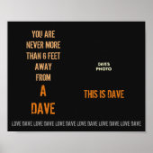 DAVE's Poster (Vorne)