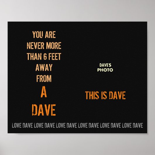 DAVE's Poster (Vorne)