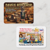 DAVE'S ROD SHOP VISITENKARTE (Vorne/Hinten)