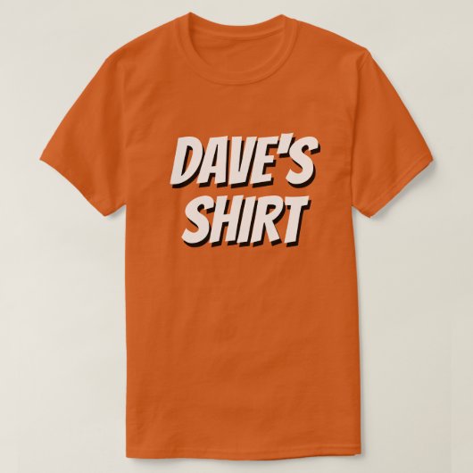 DAVE'S SHIRT ~ Refashion Me BITTE! (Design vorne)