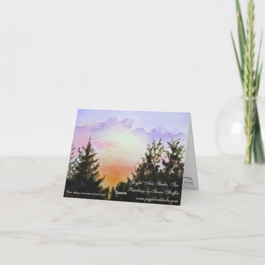 Dave's Sparrows Note Card Karte (Rückseite)