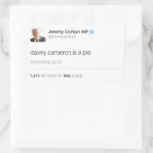 Davey Cameron ist ein Kuchen Rechteckiger Aufkleber (Tasche)