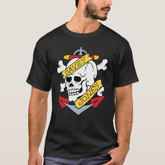 Davey Jones Tätowierung T-Shirt (Vorderseite)